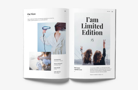 Strona z magazynu Limited Edition